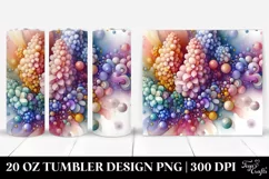 Abstract Vibrant Hyacinth Diamond Round | 20 oz Tumbler Product Image 1
