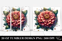 Glossy Zinnia 20 Oz Tumbler Product Image 1