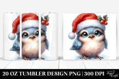 Cute Bird Big Eyes Tumbler Product Image 1
