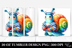 Colorful Snail Sailor Suit | 20 Oz Tumbler Product Image 1