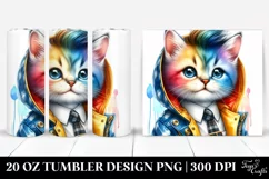 Cool Baby Cat Pose | 20 oz Tumbler Product Image 1