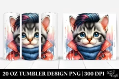 Expressive Baby Cat | 20 oz Tumbler Product Image 1