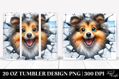 Crazy Looking Shetland Sheepdog | 20 Oz Tumbler Product Image 1