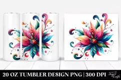 Colorful Whimsical Flower | 20 Oz Tumbler Product Image 1