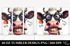 Funny Cow Portrait Tumbler | 20 Oz Tumbler Product Image 1