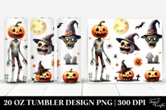 Funny Halloween Zombie 20 Oz Tumbler Product Image 1