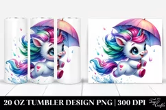 Excited Baby Unicorn | 20 oz Tumbler Product Image 1