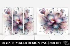 Abstract Pastel Glossy Orchid | 20 oz Tumbler Product Image 1