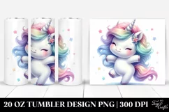 Cute Baby Unicorn Dancing | 20 Oz Tumbler Product Image 1