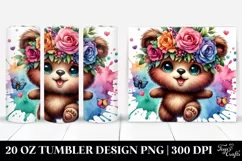 Jumping Baby Bear | 20 oz Tumbler Product Image 1