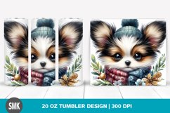 Cute Baby Papillon Tumbler Product Image 1
