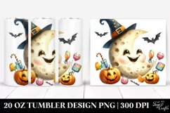Funny Halloween Moon 20 Oz Tumbler Product Image 1