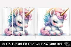 Cute Baby Unicorn Pastel | 20 Oz Tumbler Product Image 1