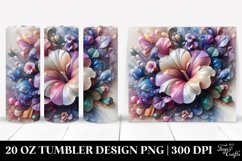 3D Shiny Petunia Tumbler Product Image 1