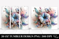 3D Shiny Petunia Tumbler Product Image 1