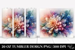 Abstract Vibrant Chrysanthemum | 20 oz Tumbler Product Image 1