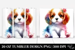 Colorful Cute Dog Tumbler Product Image 1