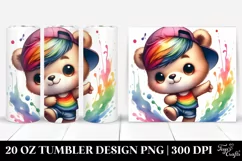 Cute Vibrant Baby Bear 20 Oz Tumbler Product Image 1