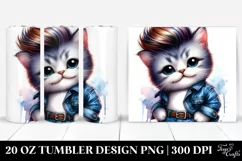 Cool Baby Cat Pose | 20 oz Tumbler Product Image 1