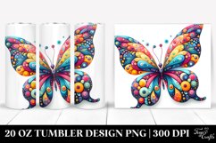 Colorful Vibrant Butterfly Tumbler | 20 oz Tumbler Product Image 1