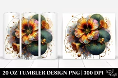 Golden Nasturtium Splash | 20 Oz Tumbler Product Image 1