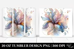 Glossy Golden Iris 20 Oz Tumbler Product Image 1