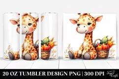 Simple Baby Giraffe Quirky Colorful Artistic | 20 oz Tumbler Product Image 1