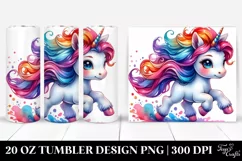 Cute Baby Unicorn | 20 oz Tumbler Product Image 1