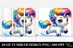Cute Baby Unicorn | 20 oz Tumbler Product Image 1