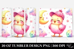 Smiling Baby Chicken Moon | 20 Oz Tumbler Product Image 1