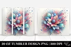 Abstract Vibrant Shiny Anemone Diamonds | 20 oz Tumbler Product Image 1
