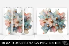Glossy Cosmic Abstract Clipart, High-Res 20 Oz Tumbler Product Image 1