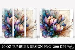 Abstract Wooden Crocus Tumbler Product Image 1