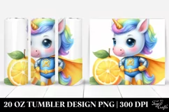 Baby Unicorn Posing as a Hero | 20 oz Tumbler Product Image 1