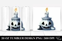 Funny Halloween Candle 20 Oz Tumbler Product Image 1