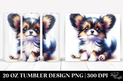 Playful Baby Papillon Halloween Clipart, Transparent 20 Oz Product Image 1