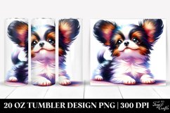 Playful Baby Papillon Halloween Clipart, Transparent 20 Oz Product Image 1