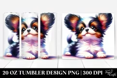 Playful Baby Papillon Halloween Clipart, Transparent 20 Oz Product Image 1