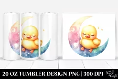 Colorful Baby Duck Moon | 20 Oz Tumbler Product Image 1