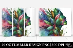 Vibrant Abstract Watercolor Frame. 20 oz Tumbler Design Product Image 1