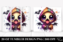 Funny Mini Banshee in Spooky Hoodie 20 Oz Tumbler Product Image 1