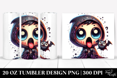 Funny Mini Banshee in Spooky Hoodie 20 Oz Tumbler Product Image 1