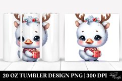 Expressive Baby Swan with Christmas Lights, Transparent 20 Product Image 1