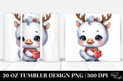 Expressive Baby Swan with Christmas Lights, Transparent 20 Product Image 1