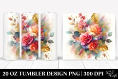 colorful bouquet with begonia splash | 20 oz Tumbler Product Image 1