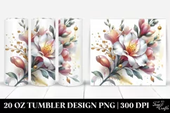 20 Oz Tumbler Sublimation | Abstract Shiny Freesia Product Image 1