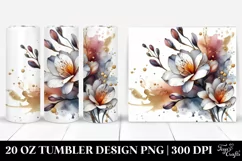 20 Oz Tumbler Sublimation | Abstract Shiny Freesia Product Image 1