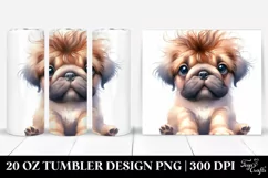 Expressive Baby Mastiff | 20 oz Tumbler Product Image 1