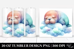 Colorful Baby Walrus Cloud | 20 Oz Tumbler Product Image 1