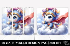 Watercolor Baby Unicorn Hero Balloons | 20 oz Tumbler Product Image 1